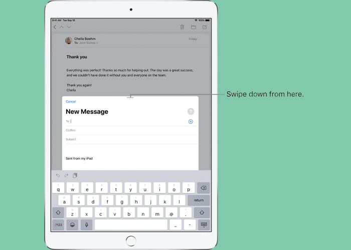 iPadOS 13 email app