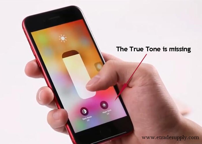 True Tone is missing on iPhone 8 display screen