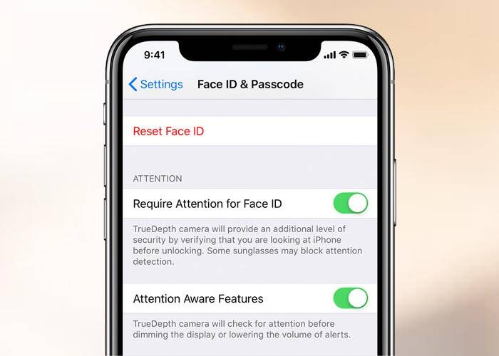 iPhone Attention Aware features