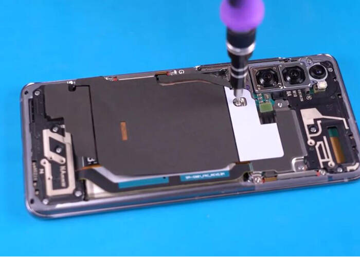 Install the wireless charging coil back