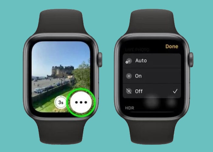 WatchOS7 camera app