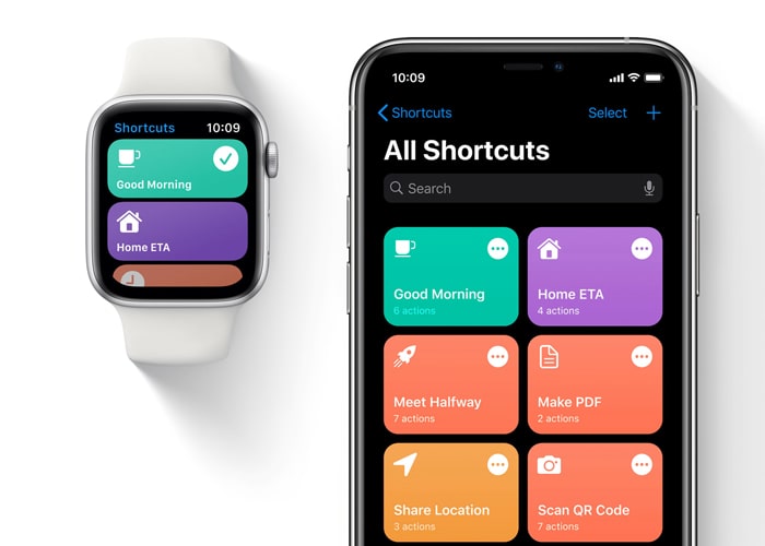 WatchOS 7 shortcuts