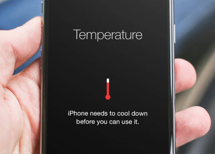 Care about the temperature when using iPhone