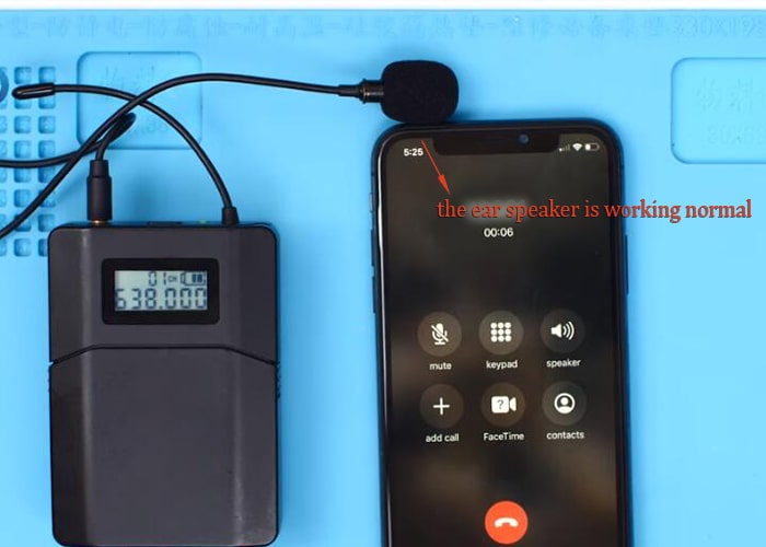Test the iPhone X ear speaker again