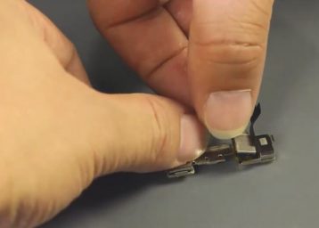 Install the front camera onto the face ID module