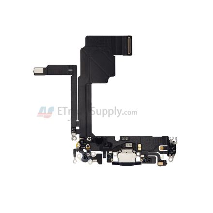 For Apple iPhone 15 Pro Charging Port Flex Cable Ribbon Replacement - Blue Titanium - Grade S+