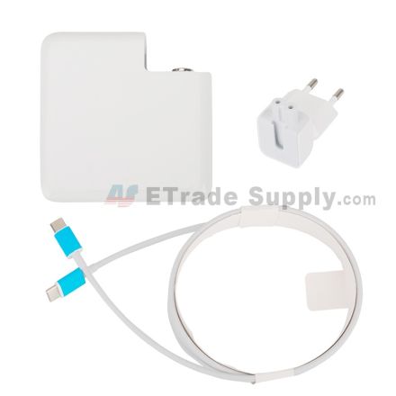 For Apple Macbook Power Adapter Type-C Interface (Eur Plug,61W) - Grade S+