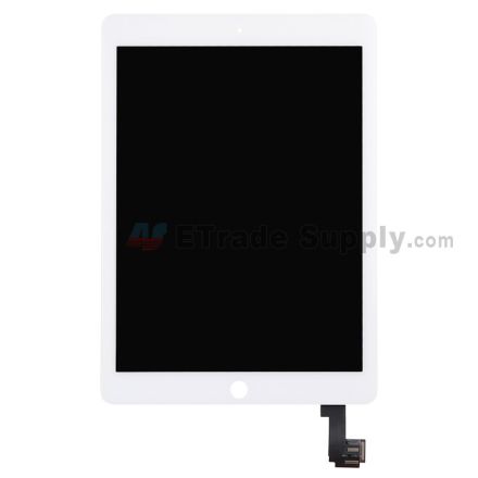 For Apple iPad Air 2 LCD Screen and Digitizer Assembly Replacement - White - Grade S+