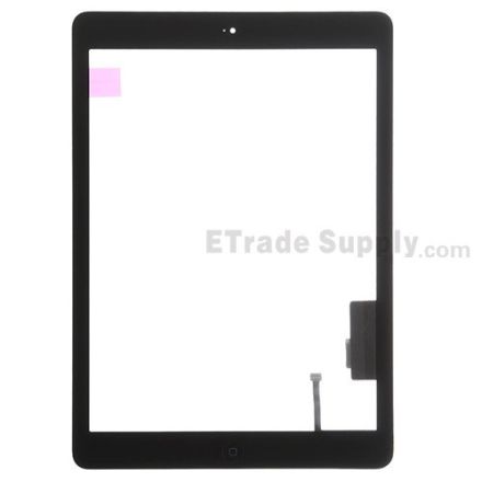 For Apple iPad Air Digitizer Touch Screen Assembly Replacement (Wifi Plus 3G Version) - Black - Grade S
