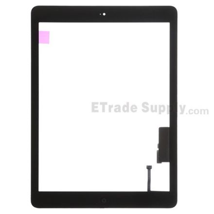 For Apple iPad Air Digitizer Touch Screen Assembly Replacement (Wifi Version) - Black - Grade S