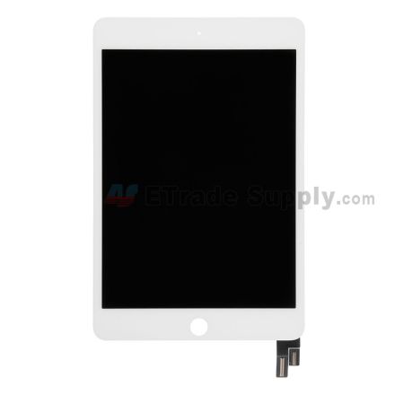 For Apple iPad Mini 4 LCD Screen and Digitizer Assembly Replacement - White - Grade S+