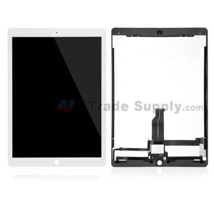 For Apple iPad Pro 12.9 LCD Screen and Digitizer Assembly Replacement (With OEM IC Board) - White - Grade S+
