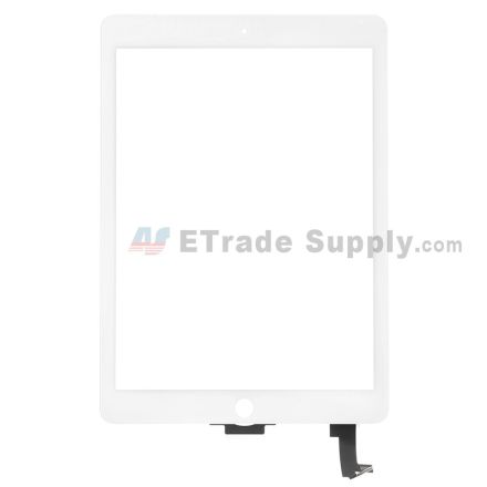 For Apple iPad Air 2 Digitizer Touch Screen Replacement - White - Grade S