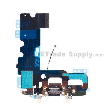 For Apple iPhone 7 Charging Port Flex Cable Ribbon Replacement - Black - Grade S+