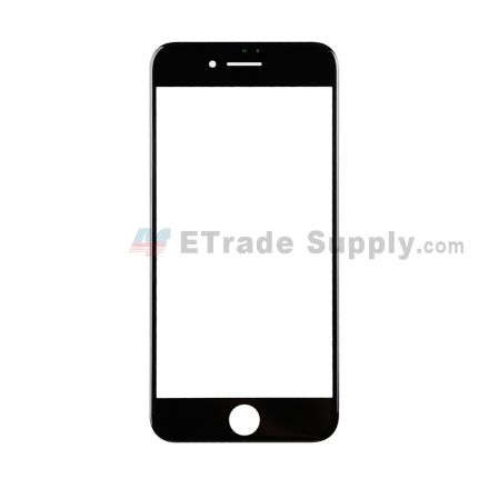 For Apple iPhone 7 Glass Lens Replacement - Black - Grade S+