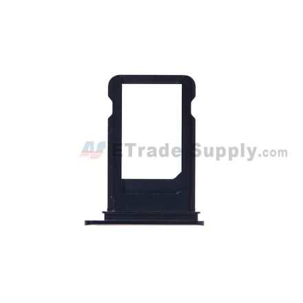 For Apple iPhone 7 SIM Card Tray Replacement - Jet Black - Grade S+