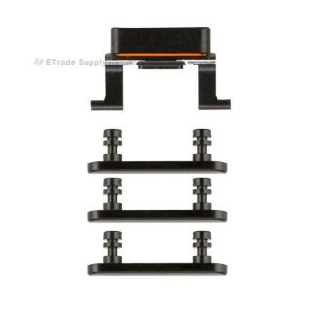 For Apple iPhone 7 Side Keys Replacement (4 pcs/set) - Black - Grade S+