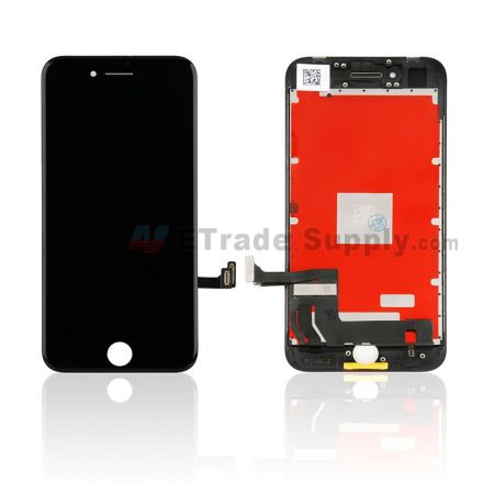 For Apple iPhone 8 LCD Screen and Digitizer Assembly with Frame Replacement - Black - Grade S+