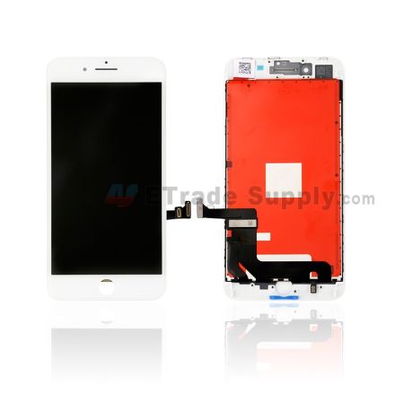 For Apple iPhone 8 Plus LCD Screen and Digitizer Assembly with Frame Replacement - White - Grade S+