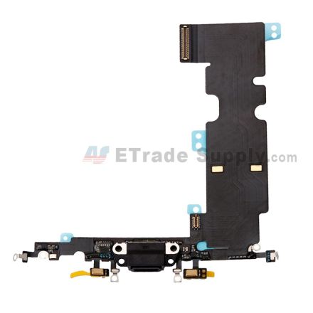 For Apple iPhone 8 Plus Charging Port Flex Cable Ribbon Replacement - Dark Gray - Grade S+