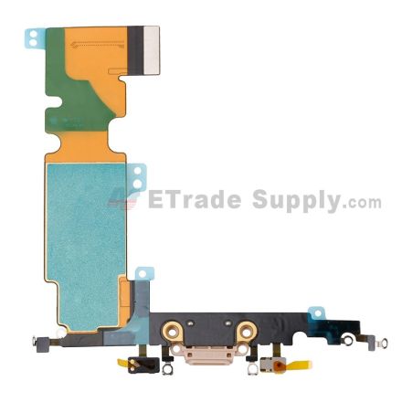 For Apple iPhone 8 Plus Charging Port Flex Cable Ribbon Replacement - Gold - Grade S+