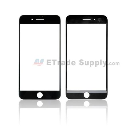 For Apple iPhone 8 Plus Glass Lens Replacement - Black - Grade S+