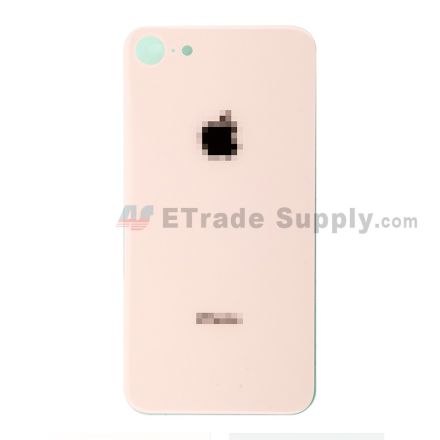 For Apple iPhone 8 Battery Door with Apple Logo Replacement - Gold - Grade R