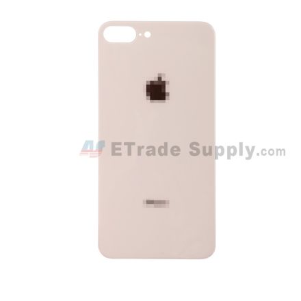 For Apple iPhone 8 Plus Battery Door with Apple Logo Replacement - Gold - Grade R