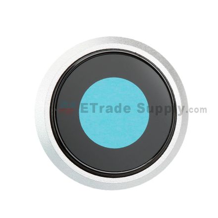 For Apple iPhone 8 Camera Lens with Bezel Replacement - Silver - Grade S+
