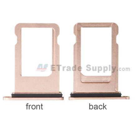 For Apple iPhone 8 Plus SIM Card Tray Replacement - Red - Grade S+