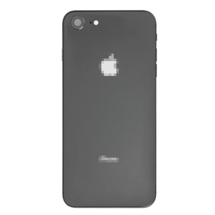 For Apple iPhone 8 Rear Housing Assembly with Battery Door and Apple Logo Replacement - Space Gray - Grade S+