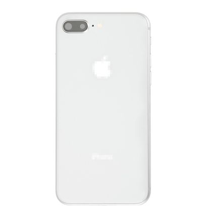 For Apple iPhone 8 Plus Rear Housing Assembly with Battery Door and Apple Logo Replacement - Silver - Grade S+