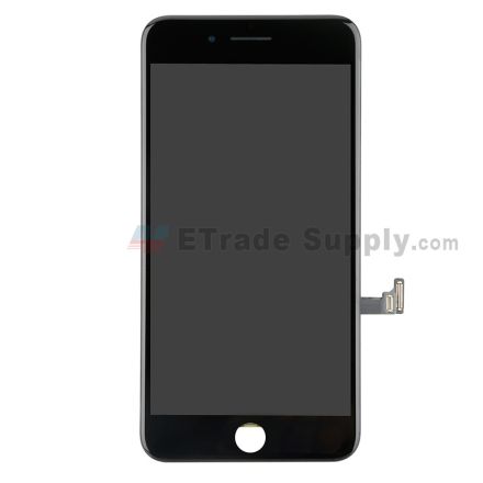 For Apple iPhone 8 Plus LCD Assembly with Frame and Small Parts Replacement (No Home Button and With Auto Brightness Function) - Black - Grade R