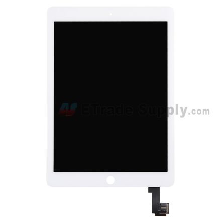 For Apple iPad Air 2 LCD Screen and Digitizer Assembly Replacement - White - Grade R