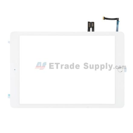 For Apple iPad 9.7 Digitizer Touch Screen Assembly Replacement (2018 Version) - White - Grade S+