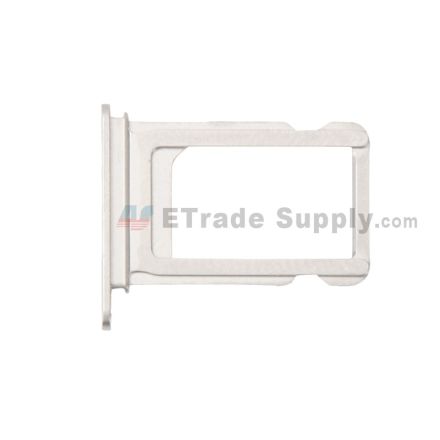 For Apple iPhone XS SIM Card Tray Replacement - Silver - Grade S+