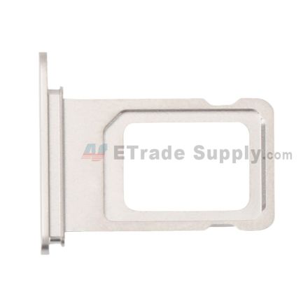 For Apple iPhone XS Max SIM Card Tray Replacement (Double SIM Card) - Silver - Grade S+