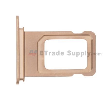 For Apple iPhone XS Max SIM Card Tray Replacement (Double SIM Card) - Gold - Grade S+