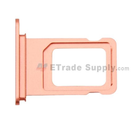 For Apple iPhone XR SIM Card Tray Replacement (Single SIM Card) - Coral - Grade S+