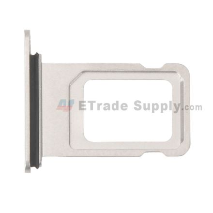 For Apple iPhone XS Max SIM Card Tray Replacement (Single SIM Card) - Silver - Grade S+