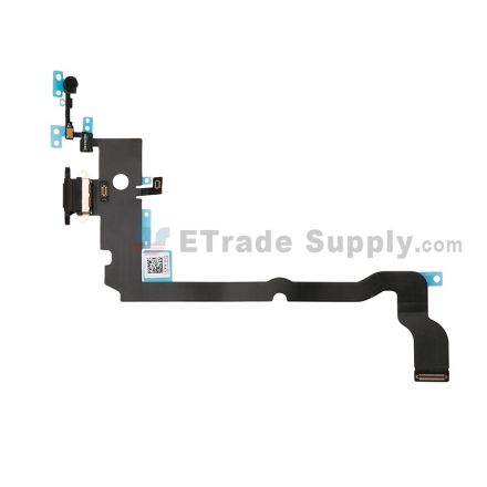 For Apple iPhone XS Max Charging Port Flex Cable Ribbon Replacement - Black - Grade S+