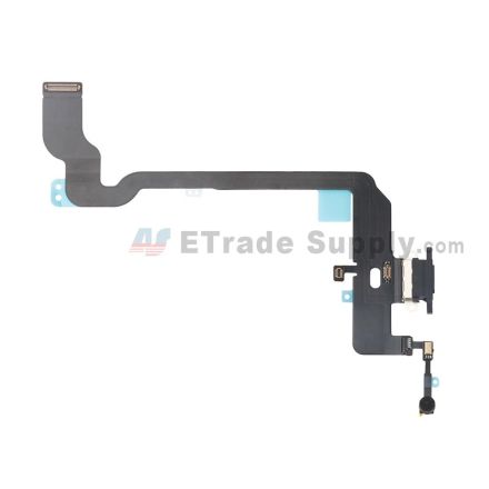 For Apple iPhone XS Charging Port Flex Cable Ribbon Replacement - Black - Grade S+