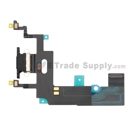 For Apple iPhone XR Charging Port Flex Cable Ribbon Replacement - Black - Grade S+