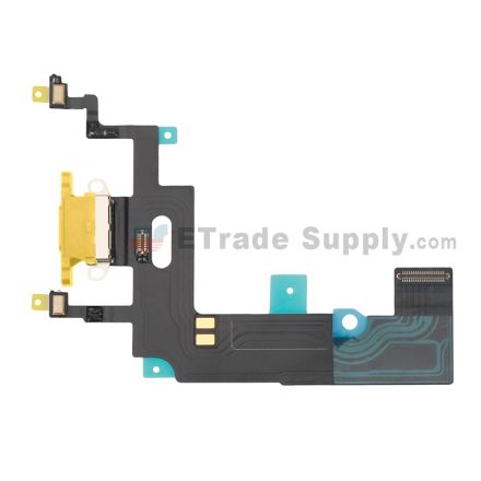 For Apple iPhone XR Charging Port Flex Cable Ribbon Replacement - Yellow - Grade S+