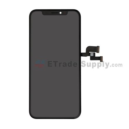 For Apple iPhone XS LCD Screen and Digitizer Assembly with Frame Replacement - Black - Grade S