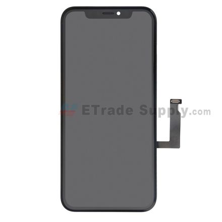 For Apple iPhone XR LCD Screen and Digitizer Assembly with Frame Replacement - Black - Grade R