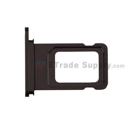 For Apple iPhone 11 SIM Card Tray Replacement (Single SIM Card) - Black - Grade S+
