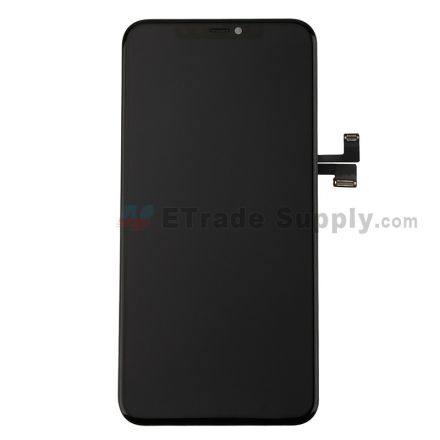 For Apple iphone 11 Pro Max LCD Screen and Digitizer Assembly with Frame Replacement - Black - Grade S+