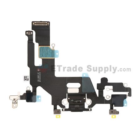 For Apple iPhone 11 Charging Port Flex Cable Ribbon Replacement - Black - Grade S+