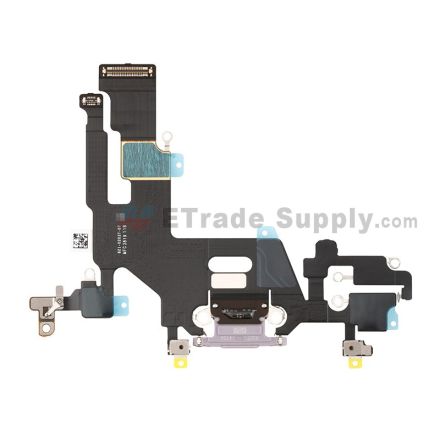 For Apple iPhone 11 Charging Port Flex Cable Ribbon Replacement - Purple - Grade S+